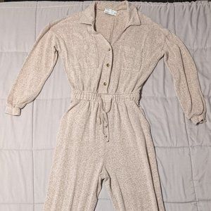 Long Sleeve Jumpsuit with Collar